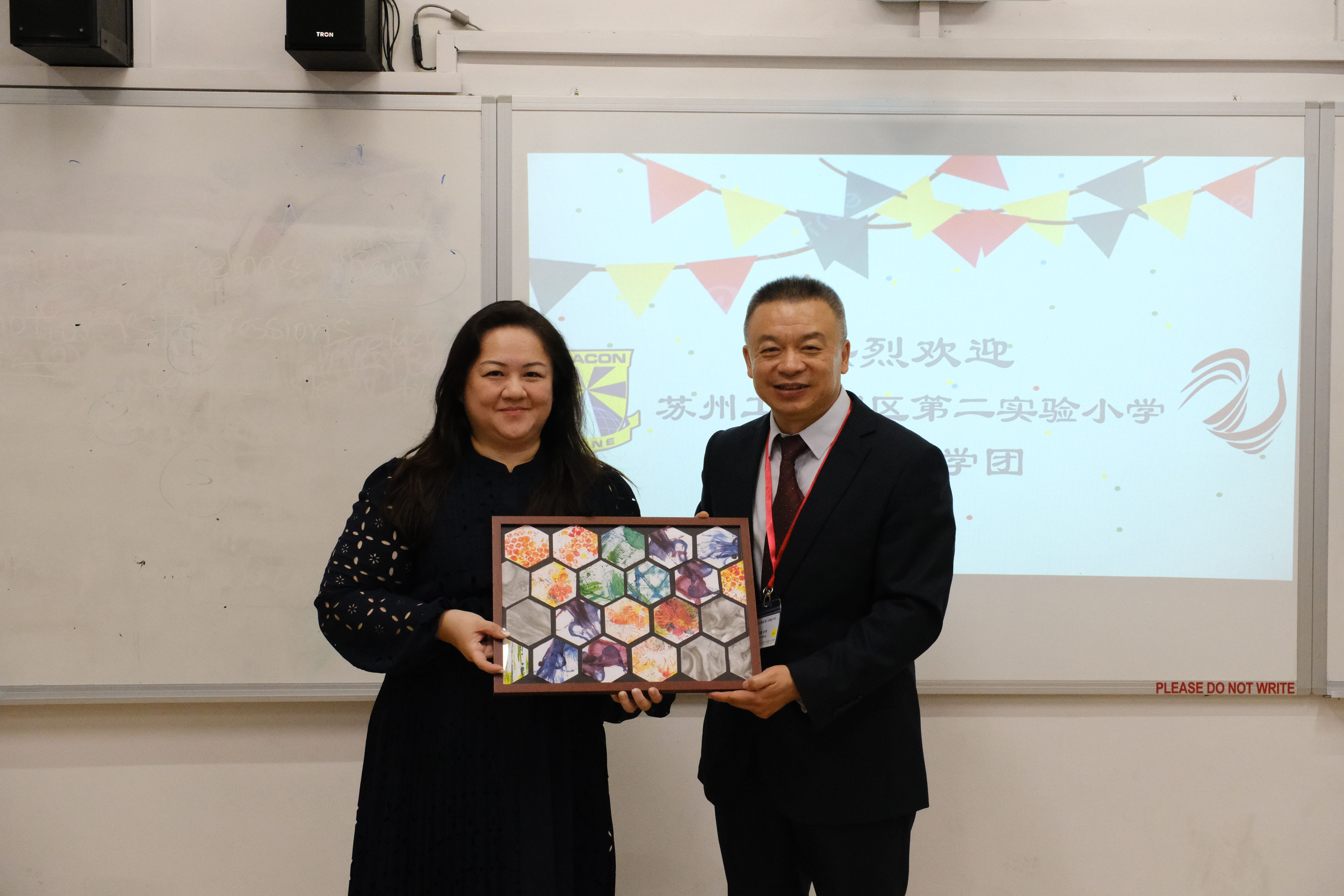A heartfelt exchange of gifts as a token of appreciation and lasting friendship.